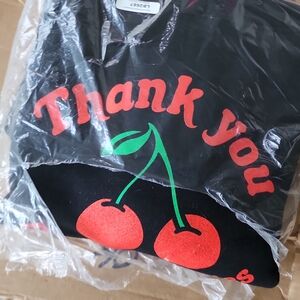 MARKET STUDIOS - THANK YOU CHERRY HOODIE - Black